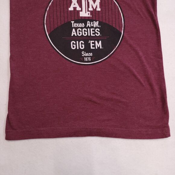 Knights Apparel Texas A&M Aggies Tank Casual Top Shirt Womens Size S Maroon - Picture 7 of 9